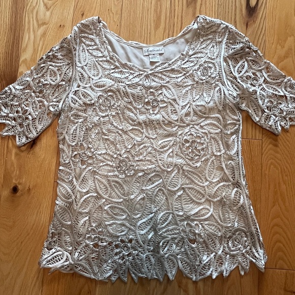 Soulmates silk 2 piece hand made stunning embroidered top and skirt - Picture 5 of 5